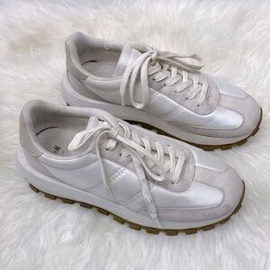 H&M | cream white chunky platform sneakers 8.0